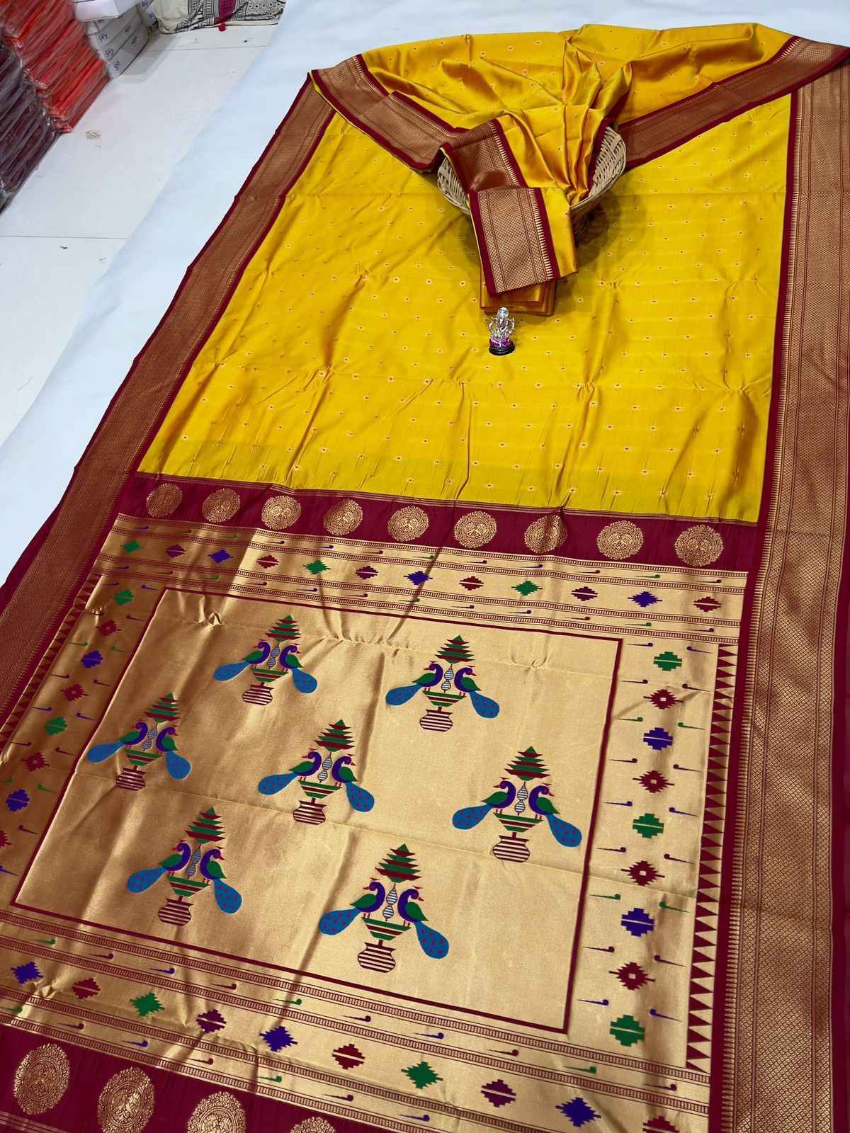 Semi Silk Yeola Paithani Saree